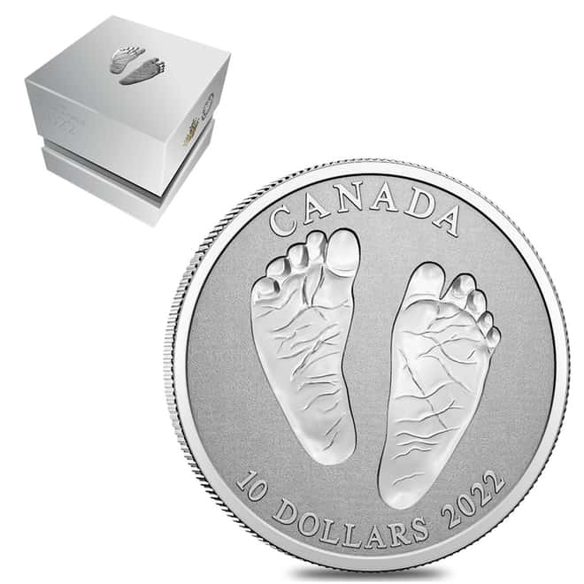 2022 Canada 1/2 oz Silver Welcome to the World Baby Gift Coin .9999 Fine (w/Box & COA)