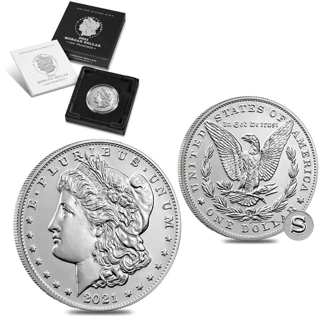 2021-S Morgan Silver Dollar Centennial Coin 1921 100th Anniversary (w/Box & COA)