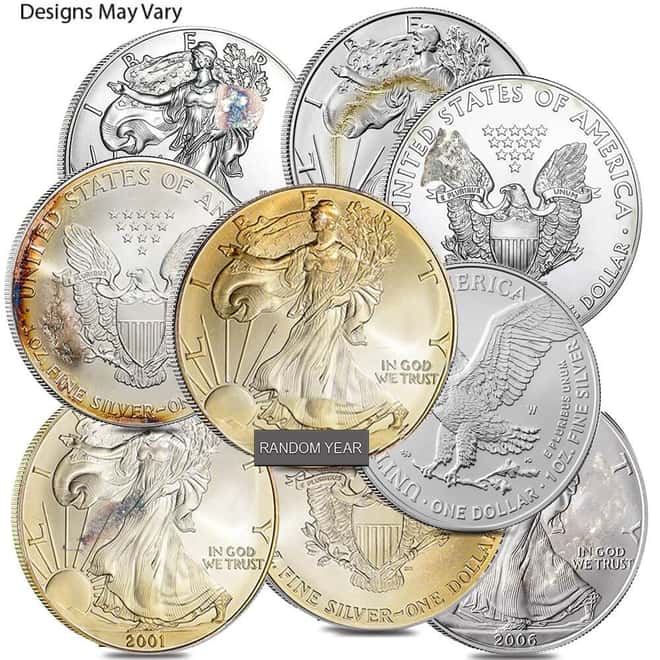 Monster Box of 500 - 1 oz Silver American Eagle (Cull, Damaged, Circulated, Cleaned)