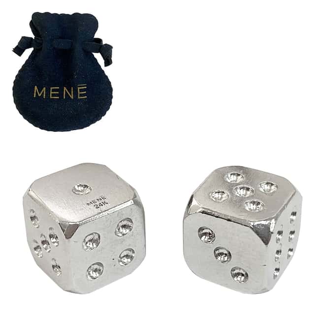 1.33 oz Pair of Platinum Gaming Dice .995 Fine