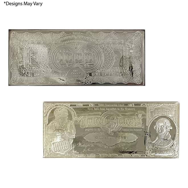 16 oz Silver Bill Bar (Random Design, Scruffy)