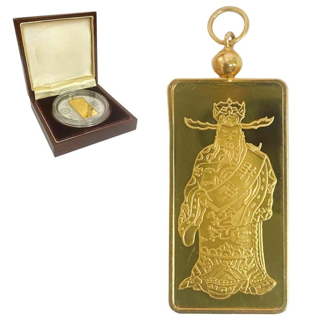 18.7145 gram Hang Seng Bank Gold Bar Pendant .9999 Fine (w/Box & COA)