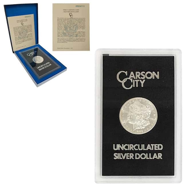 1883-CC Morgan Silver Dollar $1 BU GSA (w/Box & COA)