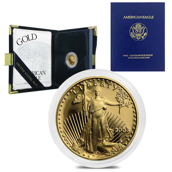 2003-W 1/10 oz $5 Proof Gold American Eagle (w/Box & COA)