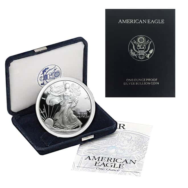 2003-W 1 oz Proof Silver American Eagle (w/Box & COA)
