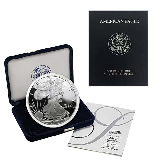 2006-W 1 oz Proof Silver American Eagle (w/Box & COA)