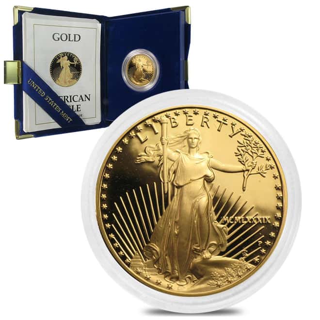 1989-P 1/2 oz $25 Proof Gold American Eagle (w/Box & COA)