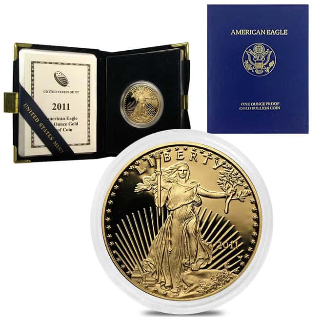 2011-W 1 oz $50 Proof Gold American Eagle (w/Box & COA)