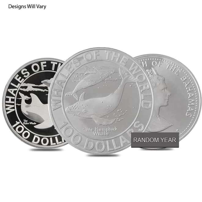 1 Kilo Random Mint Silver Coin .999+ Fine BU/Proof
