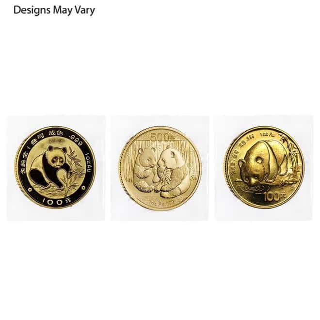 1 oz Chinese Gold Panda Unc/Proof (Random Year, Sealed)