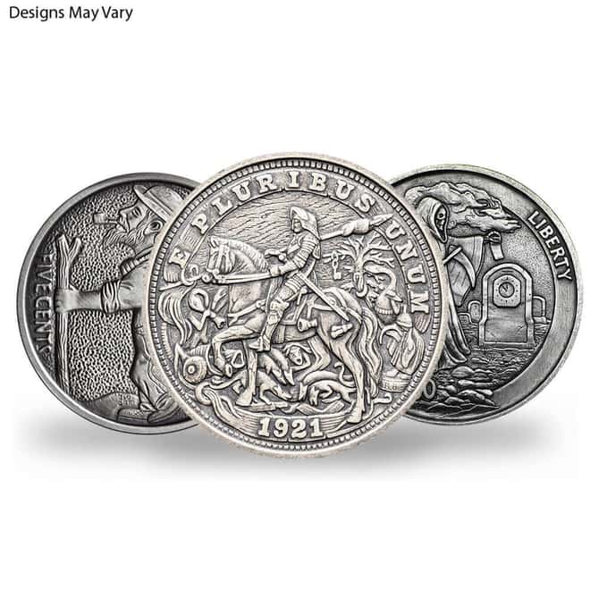 1 oz Hobo Nickel Antiqued Silver Round .999 Fine (Random Design)