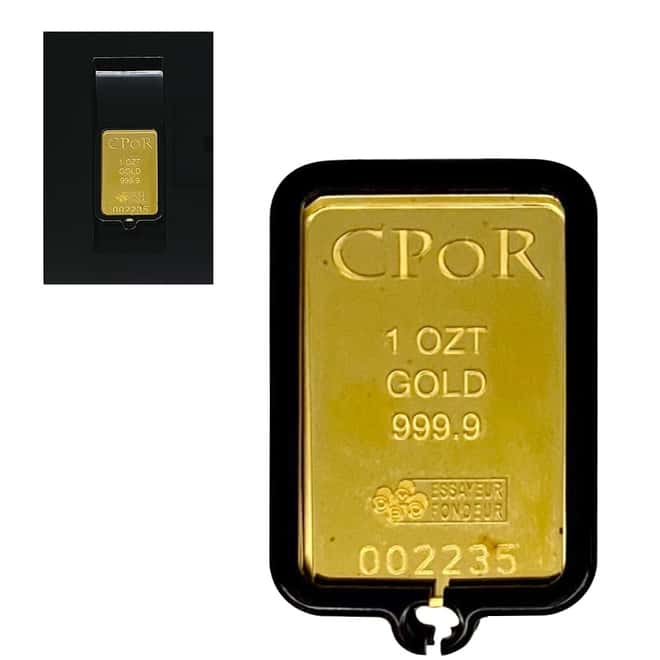 1 oz PAMP Suisse Jean Paul Gaultier Gold Bar .9999 Fine (w/Box & COA)