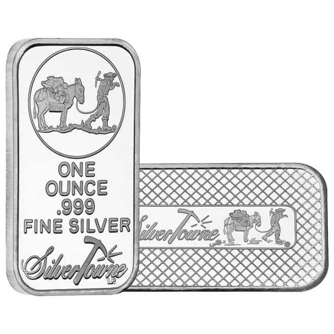 1 oz Prospector Silver Bar .999 Fine