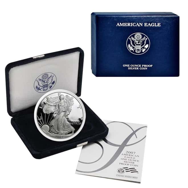 2007-W 1 oz Proof Silver American Eagle (w/Box & COA)