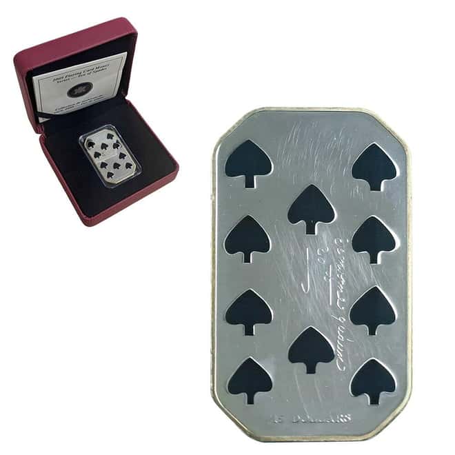 2009 Canada 1 oz Playing Card Money Series Ten of Spades Silver Coin