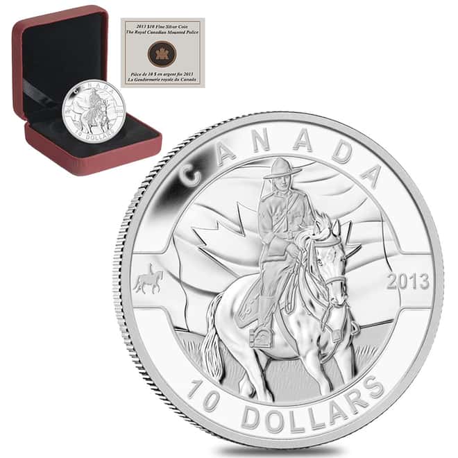 2013 1/2 oz Royal Canadian Mounted Police (RCMP) Silver Coin