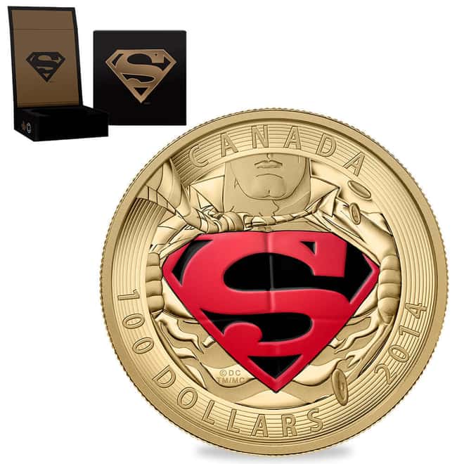 2014 Canada Comic Book Covers Adventures of Superman #596 Proof Gold Coin
