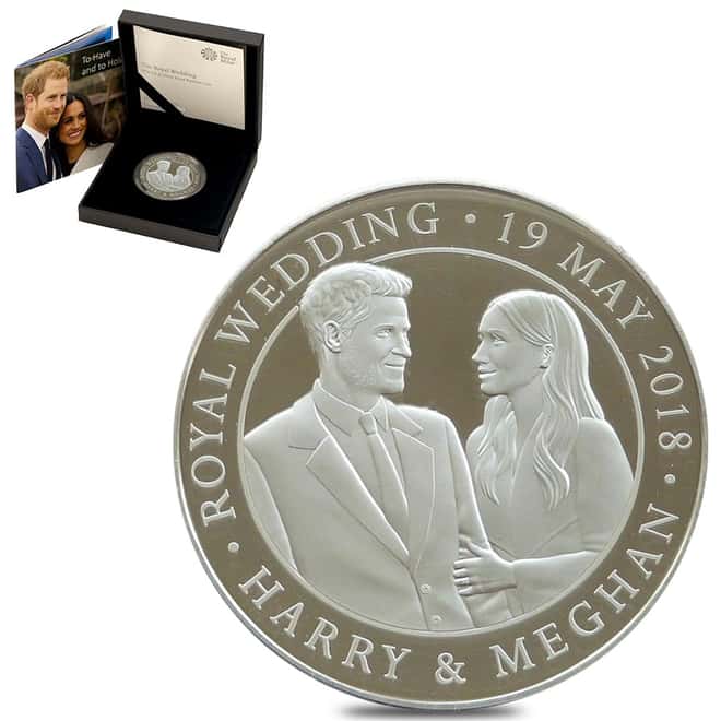 2018 GB Silver Royal Wedding Prince Harry & Meghan Markle Coin