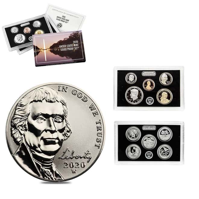 2020-W Reverse Proof Jefferson Nickel w/ 2020-S US Mint Proof Silver Set