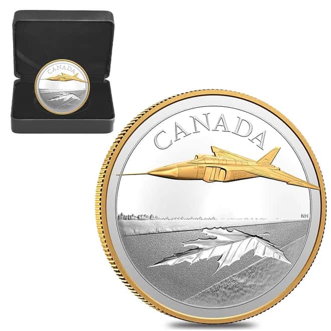 2021 Canada 5 oz The Avro Arrow Proof Silver Coin .9999 Fine (w/Box & COA)
