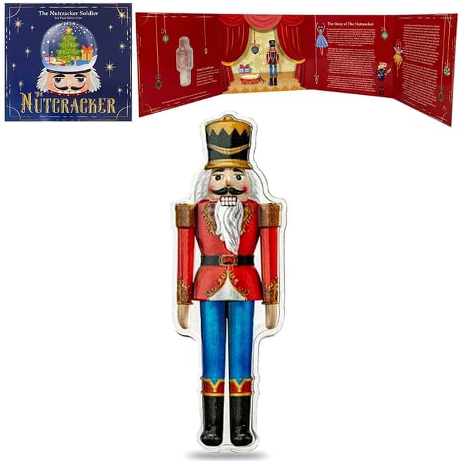 2021 Solomon Islands 1 oz Nutcracker Soldier Silver Coin .9999 Fine (w/Box & COA)