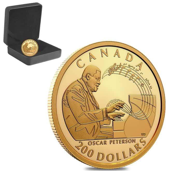 2022 Canada 1 oz Proof Gold Celebrating Oscar Peterson Coin