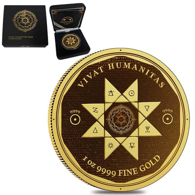 2022 Niue 1 oz Vivat Humanitas Prooflike Gold Coin
