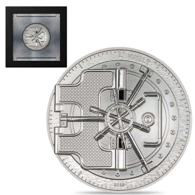2023 Cook Islands 3 oz Proof Silver Vault Coin