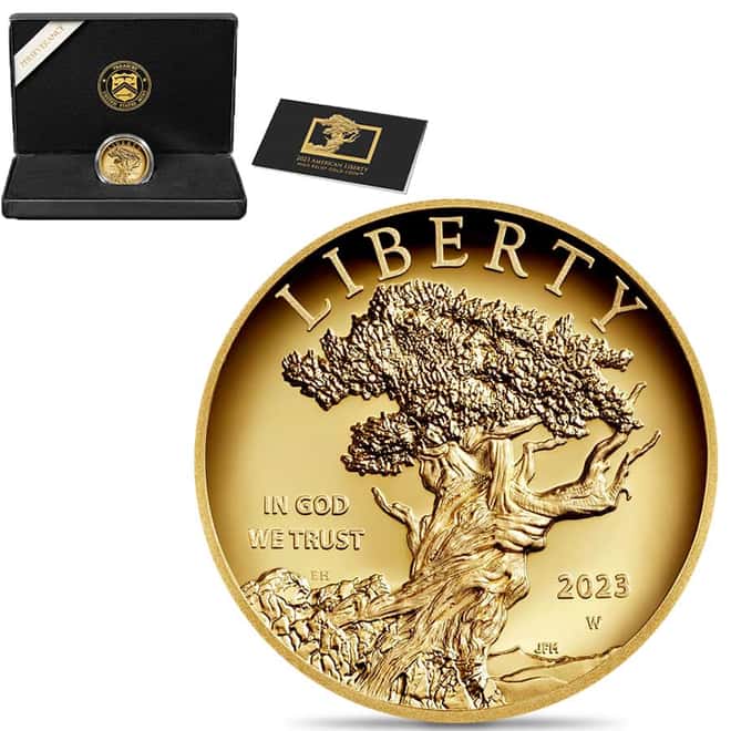 2023 W 1 oz $100 American Liberty High Relief Gold Coin
