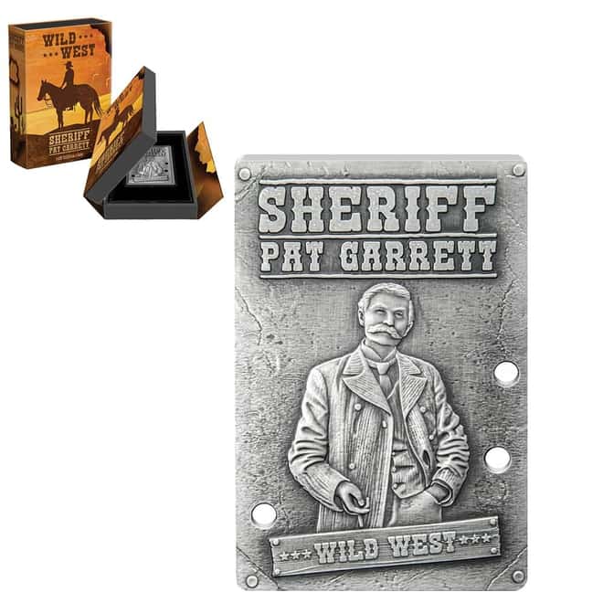 2024 Niue 1 oz Wild West Sheriff Pat Garrett Antiqued Silver Coin