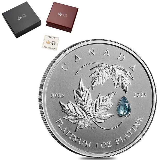 2025 Canada 1 oz Platinum Maple Leaf Forever Coin