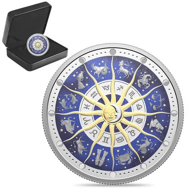 2025 Canada 2 oz Proof Silver Signs of the Zodiac Coin .9999 Fine