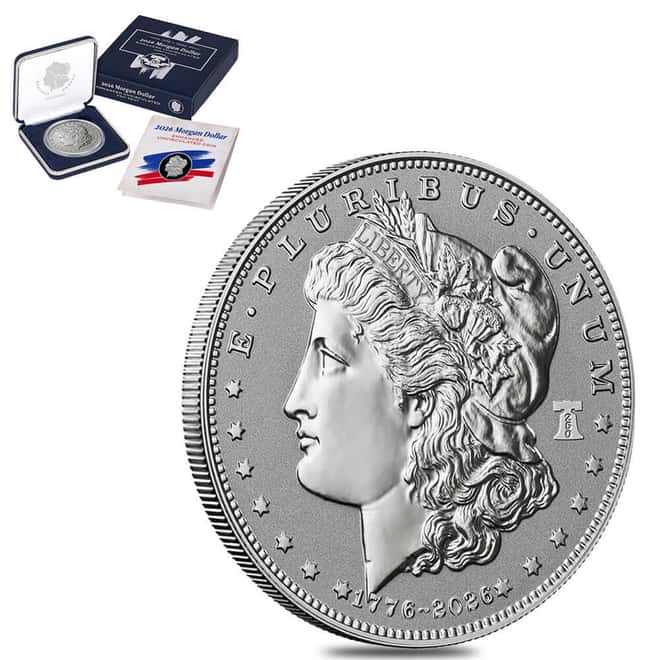 2026 (W) Morgan Silver Dollar Enhanced Uncirculated Coin .999 Fine (w/Box & COA)