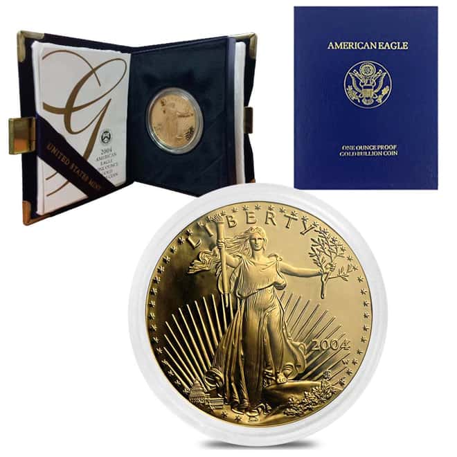 2004-W 1 oz $50 Proof Gold American Eagle (w/Box & COA)