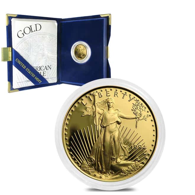 1994-W 1/4 oz $10 Proof Gold American Eagle (w/Box & COA)