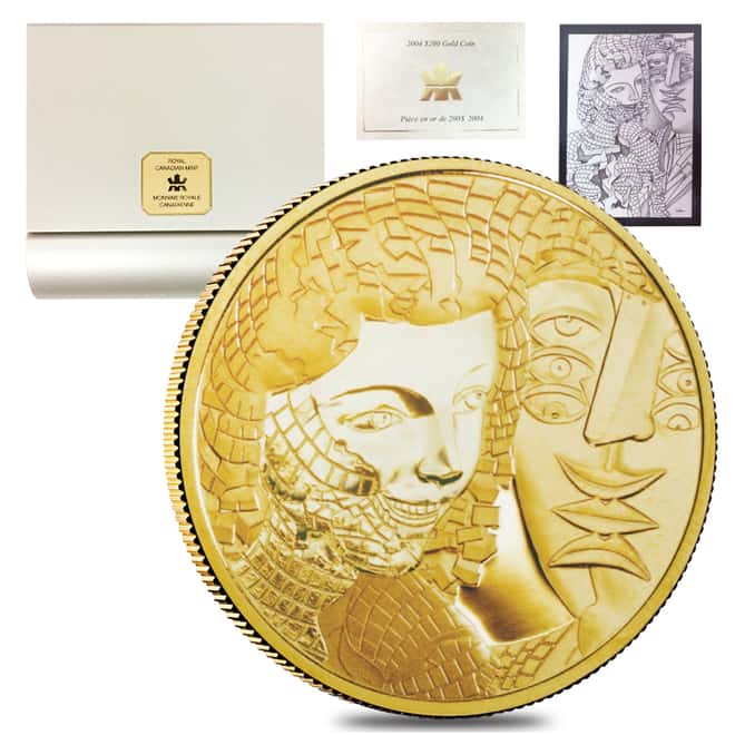 2004 $200 Canadian Alfred Pellan Fragments Proof Gold Coin AGW .4716 oz (w/Box & COA)