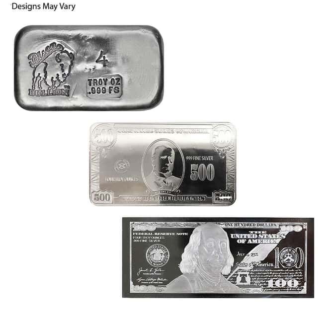 4 oz Generic Silver Bar .999 Fine