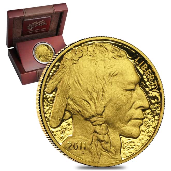 2011 W 1 oz Proof Gold Buffalo $50 Coin (W/Box & COA)