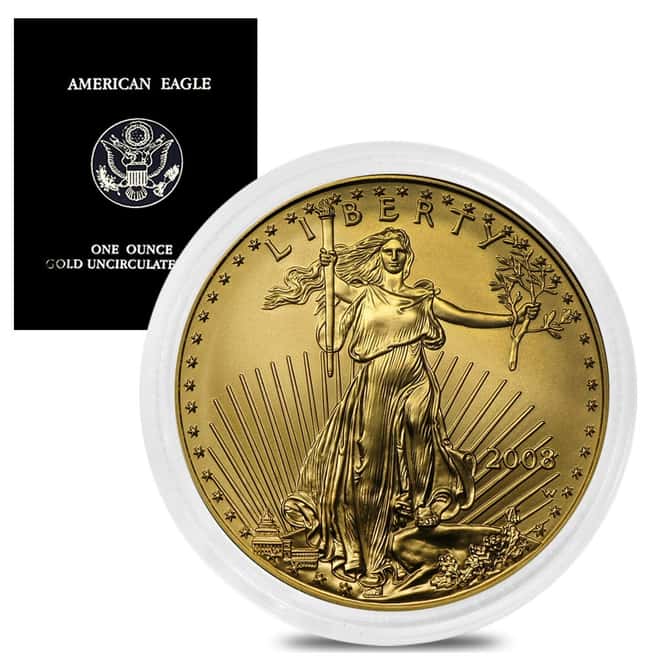2008 W 1 oz $50 Burnished Gold American Eagle (w/Box & COA)