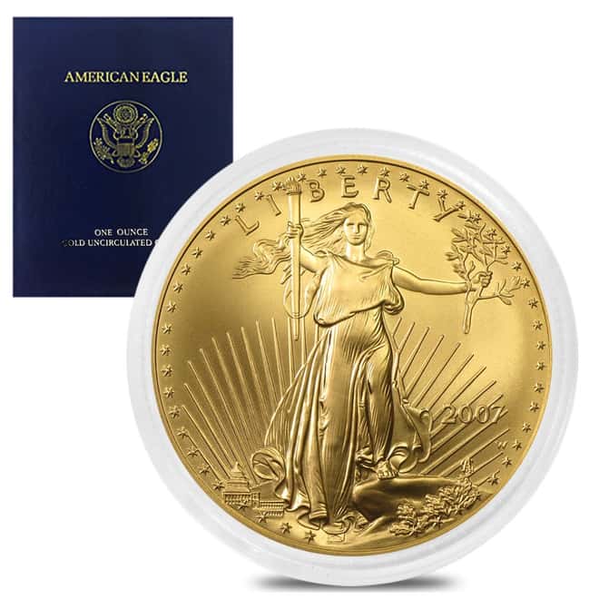 2007 W 1 oz $50 Burnished Gold American Eagle (w/Box & COA)