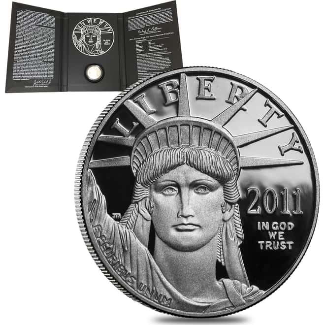 2011 W 1 oz Platinum American Eagle Proof Coin (w/Box & COA)