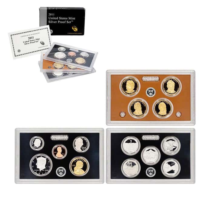 2011-S US Mint Proof Silver Set (w/Box & COA)