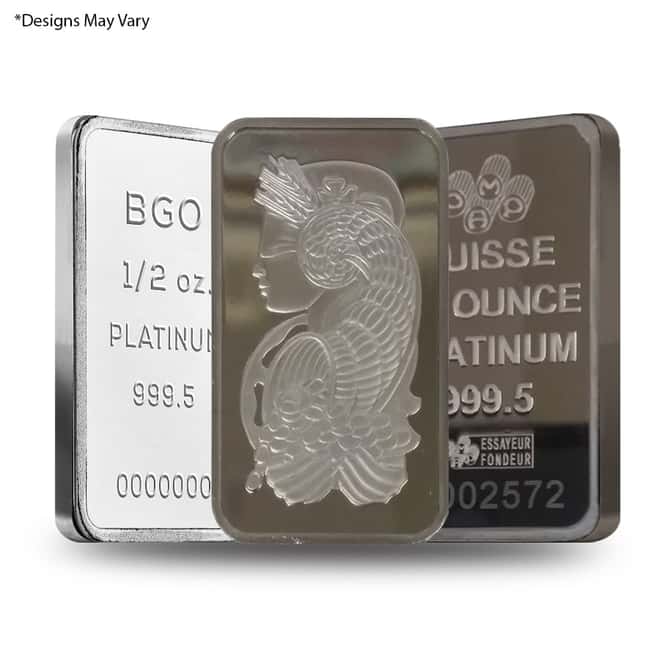 1/2 oz Generic Platinum Bar .9995 Fine (Secondary Market)