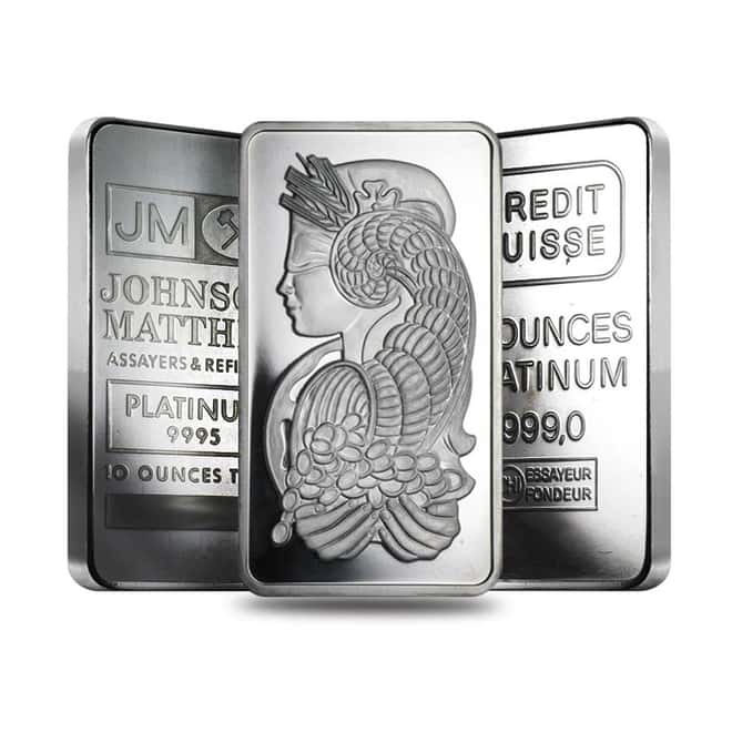 10 oz Generic Platinum Bar .9995 Fine (Secondary Market)