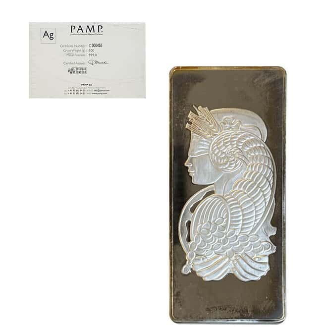 SCRUFFY - 1/2 Kilo PAMP Suisse Lady Fortuna Silver Bar .999 Fine