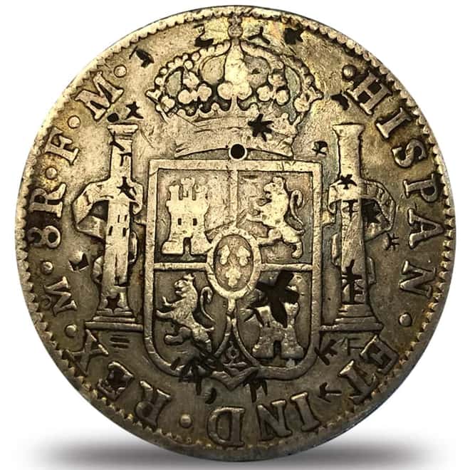 Mexico Spanish Colony 8 Reales Charles IV Silver Coin ASW .7797 oz Chopmarked Circ (Random Year)