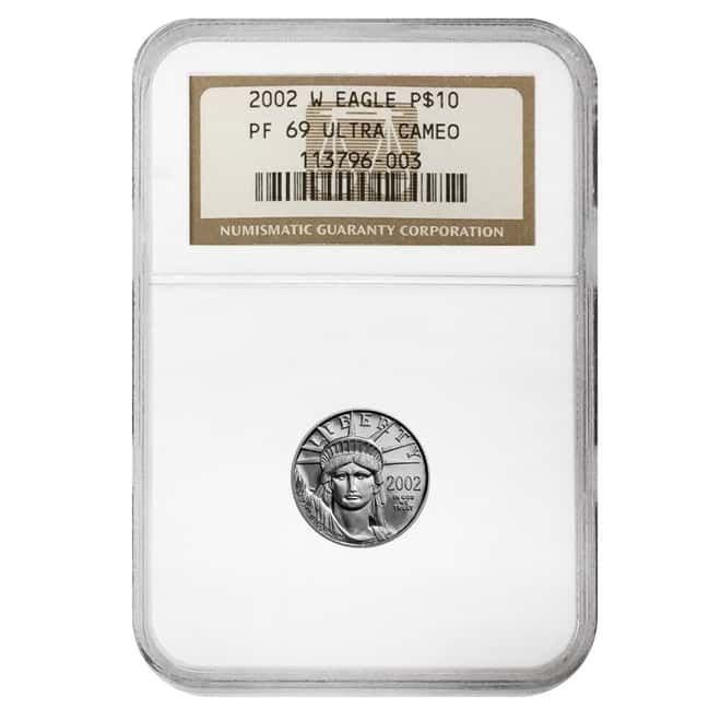 2002 W 1.85 oz Proof Platinum American Eagle 4-Coin Set NGC PF 69 UCAM