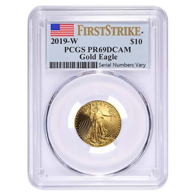 2019-W 1.85 oz Proof Gold American Eagle 4-Coin Set PCGS PF 69 DCAM First Strike