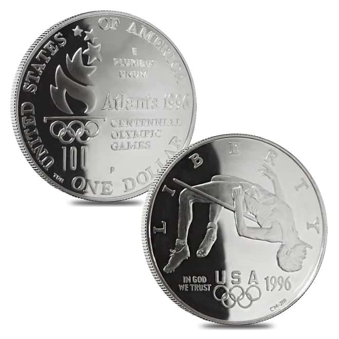 1995-1996 US Mint Atlanta Olympic Games Commemorative 16-Coin Proof Set (w/Box & COA)