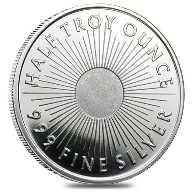 1/2 oz Sunshine Mint Silver Round .999 Fine